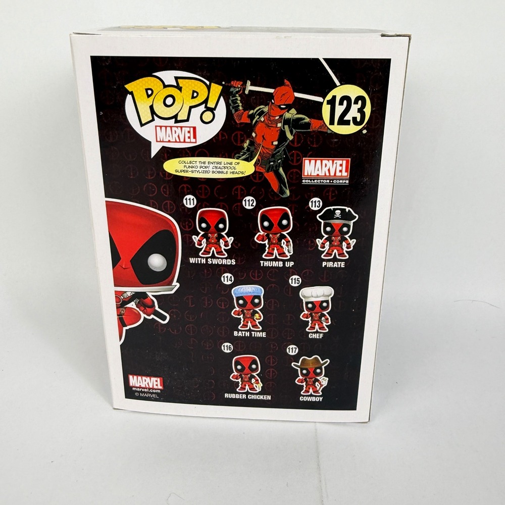 Funko Pop Marvel Deadpool Leaping 123 Marvel Collector Corps Exclusive - Picture 5 of 7